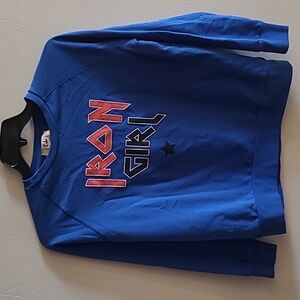 Rika Studios Iron Girl Sweater Blue Sz S